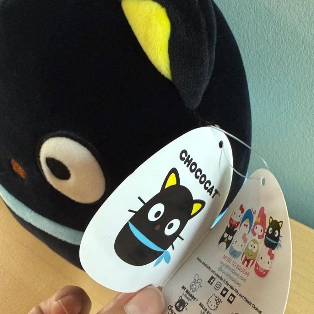 Squishmallows Black and Yellow Cat Plush